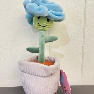 Giggle Scape Toy Plush Blue Rose Flower Plant Pretend Play Toy Garden